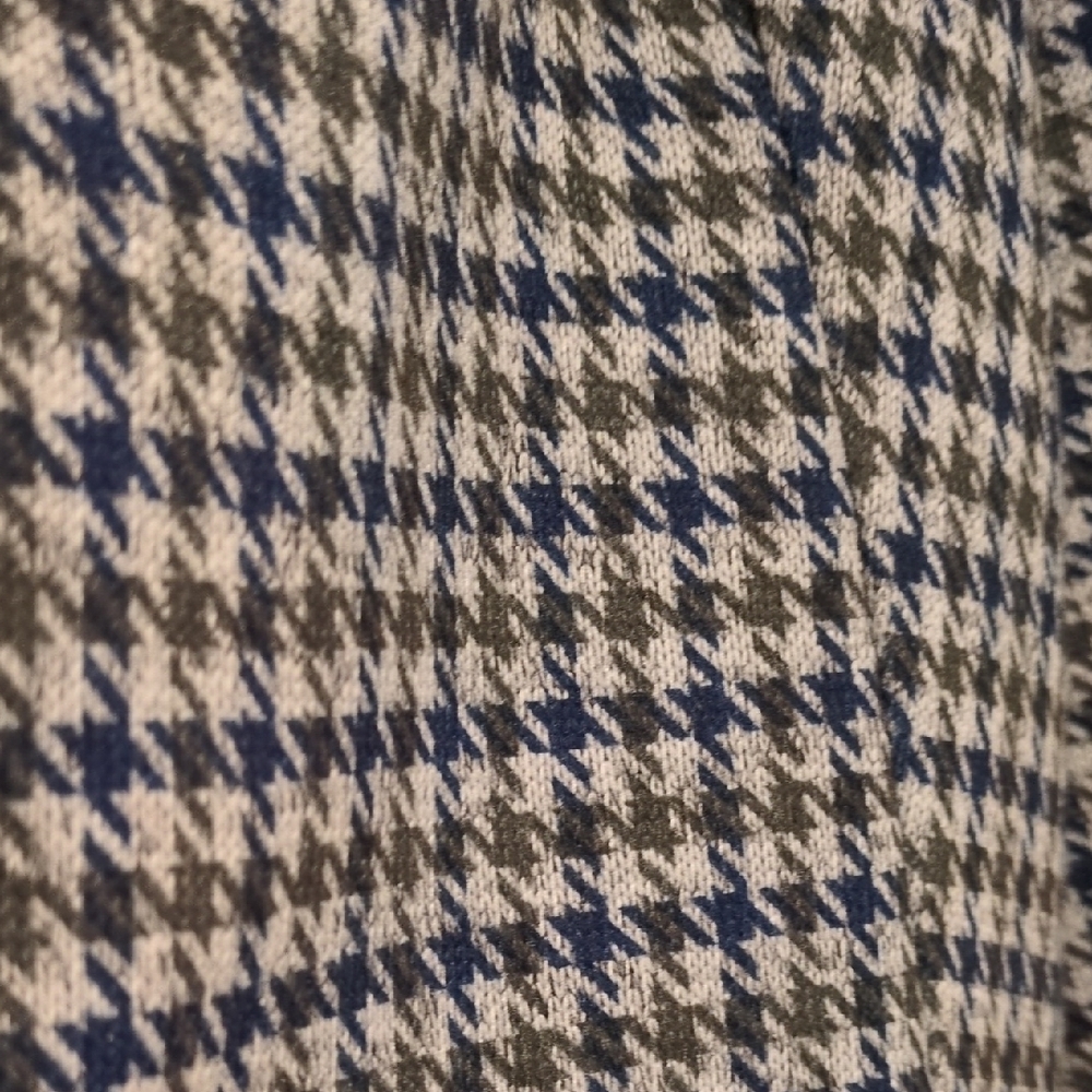Lands' End Navy & Green Houndstooth Blazer - Picture 3 of 5